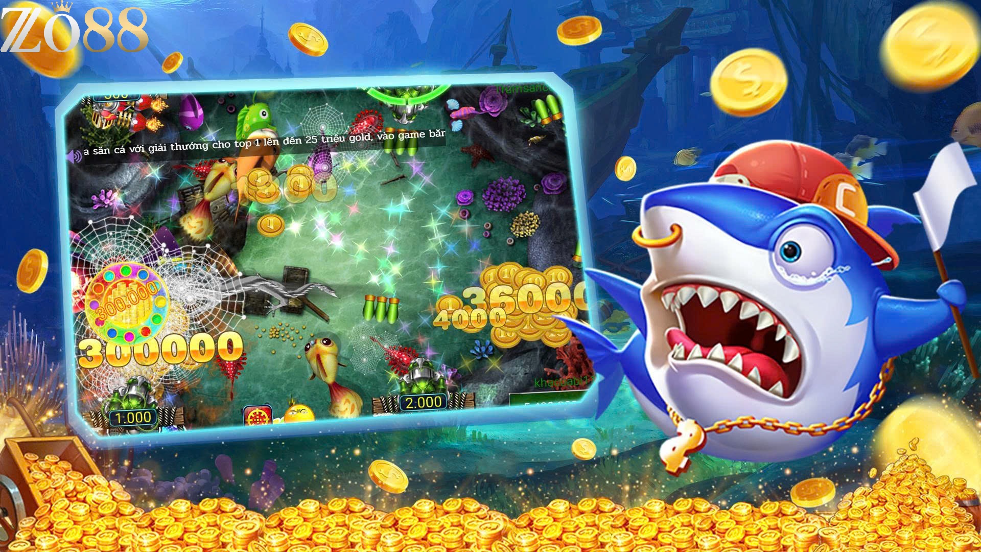 Bắn cá online Zo88 Trải Nghiệm Bắn Cá Đổi Thưởng Cực Hấp Dẫn 14 Khám phá thế giới game bắn cá online Zo88 độc đáo